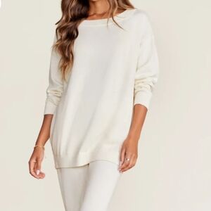 NWT Barefoot Dreams Sunbleached Drape Back Tunic